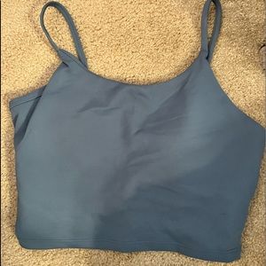 LEMEDY WORKOUT TANK WITH BUILT-IN SPORTS BRA— SIZE L— BLUE